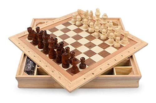 Schach Set, International Chess, Solid Wood Large Novice Chess, Chess Portable Children/Adults Practical von YUEKOPOU