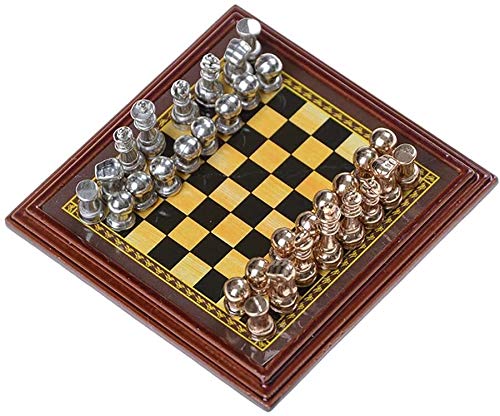 Schach Set, Wooden Chess Game and King Outdoor Play Chess Classic zinc Alloy Chessmen von YUEKOPOU