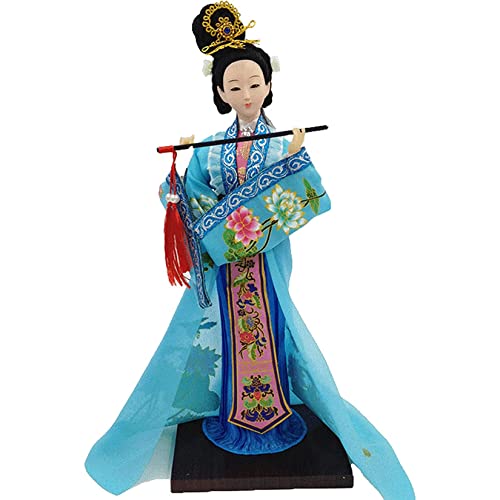 YUEKOPOU Chinesische Puppe Desktop Dekor, Chinese Doll Desktop Decor Dong Han Dynasty Diao Chan Ancient Four Beauties Doll Statue Oriental Asian Geisha Girlfor Home Office Christmas Collectible, von YUEKOPOU