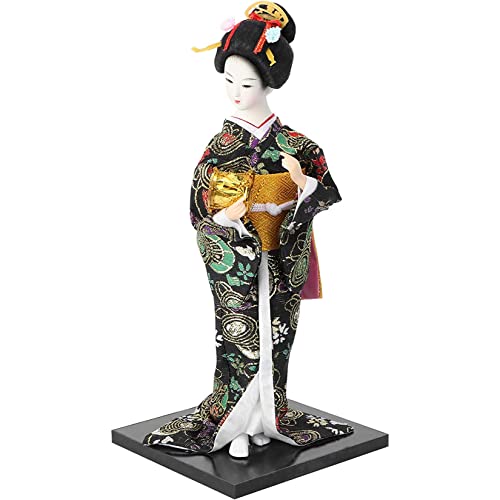 YUEKOPOU Chinesische Puppe Desktop Dekor, Japanese Doll Decor Kimono Geisha Chinese Dolls Desktop Decor Figurine for Christmas Birthday Holiday Wedding Oriental Collectible Figurine, von YUEKOPOU