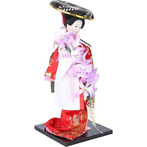 YUEKOPOU Chinesische Puppe Desktop Dekor, Japanese Doll Decor Kimono Geisha Chinese Dolls Desktop Decor Figurine for Christmas Birthday Holiday Wedding Oriental Collectible Figurine, von YUEKOPOU