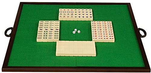 YUEKOPOU Mahjong Set,Chinesisches Majong Set, Mahjong Set Mahjong Folding Set Mahjong Countertop Home Simple and Portable for Chinese Style for Women and Men Game for Kids and Adults Made in China von YUEKOPOU