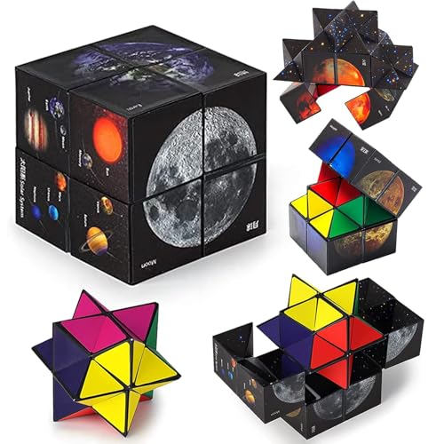 Star Zauberwürfel Cube s2,Magic Star Cubes, 2 in 1 Sternenklarer Himmel Zauberwürfel,3D Puzzle Würfel,Puzzle Zauberwürfel Cube Dekompression Puzzle Zauberwürfel Cube Kinder und Erwachsene Spielzeug von YUEXNKO