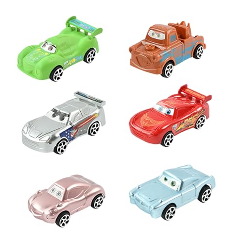 YUEXNKO Spielzeugauto für Kinder, 6 Stück Car Spielzeug, Auto Spielzeug, Mini Die Cast Spielzeugautos, Zurückziehen Mini Spielzeugautos, Mini Cars Spielzeug, für 3-12 Jahre Jungen Mädchen Kinder von YUEXNKO