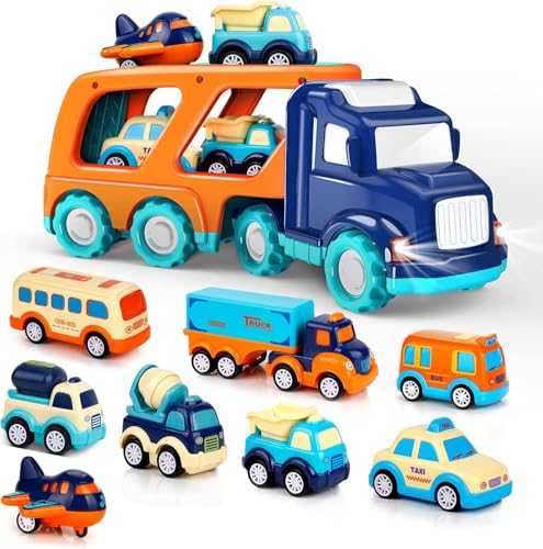 YUEXNKO Spielzeugauto für Kinder, 8 Stück Car Spielzeug, Auto Spielzeug, Mini Die Cast Spielzeugautos, Zurückziehen Mini Spielzeugautos, Mini Cars Spielzeug, für 3-12 Jahre Jungen Mädchen Kinder von YUEXNKO