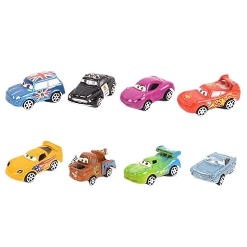 YUEXNKO Spielzeugauto für Kinder, 8 Stück Car Spielzeug, Auto Spielzeug, Mini Die Cast Spielzeugautos, Zurückziehen Mini Spielzeugautos, Mini Cars Spielzeug, für 3-12 Jahre Jungen Mädchen Kinder von YUEXNKO