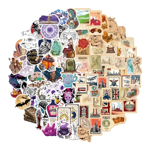 YUEcthynous Magic Mond Aufkleber 100 Stück Blumen Aufkleber Sticker Scrapbooking Wasserfest Graffiti Sticker Wasserflasche Lila Hexe Aufkleber Set für Teenager Mädchen Journaling Zubehör YUEcthynous Magic Mond Aufkleber 100 Stück Blumen Aufkleber Sticker Scrapbooking Wasserfest Graffiti Sticker Wasserflasche Lila Hexe Aufkleber Set für Teenager Mädchen Journaling Zubehör von YUEcthynous