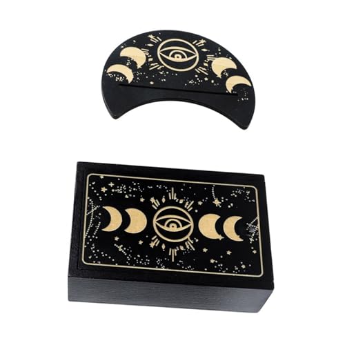 Spiel Tarot Karten Lagerung Box Holz Tarot Karten Fall Mit Karte Tragbare Karten Container Astrologie Schmuck Box von YUGSHNKFC