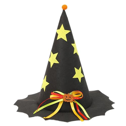 YUGSHNKFC Halloween-Hexenhut für Kinder und Erwachsene, Halloween-Party, Cosplay, Kostüm, Requisiten, Hexenhut für Halloween-Party von YUGSHNKFC