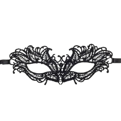 YUGSHNKFC Halloween Masquerade Maske Spitze Eyemask Venezianer Maske Für Karnevals Party Kostüm Halbe Gesichtsmaske Augenbinde Geschenke von YUGSHNKFC