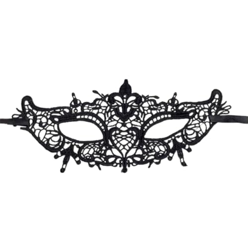 YUGSHNKFC Halloween Masquerade Maske Spitze Eyemask Venezianer Maske Für Karnevals Party Kostüm Halbe Gesichtsmaske Augenbinde Geschenke von YUGSHNKFC