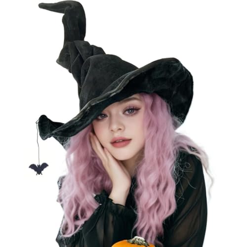 YUGSHNKFC Hexenhut Anhänger Halloween Spinnen Hut Widget Persönlichkeit Hut Dekoration für Kostüm und Cosplay von YUGSHNKFC