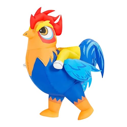 YUGSHNKFC Kinderkostüm mit reitbarem Hahn, schnelles Aufblasen, atmungsaktives 210T-Gewebe und tragbare Aufbewahrung, aufblasbares Halloween-Kostüm YUGSHNKFC Kinderkostüm mit reitbarem Hahn, schnelles Aufblasen, atmungsaktives 210T-Gewebe und tragbare Aufbewahrung, aufblasbares Halloween-Kostüm von YUGSHNKFC