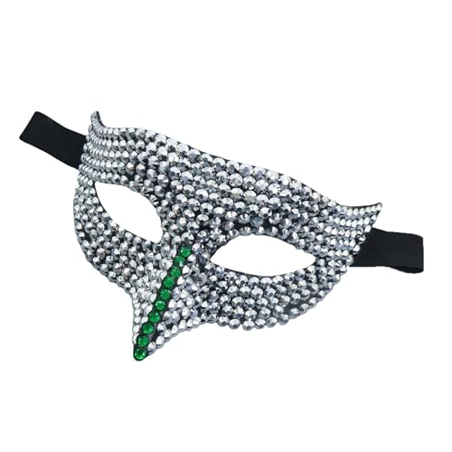 YUGSHNKFC Maskerade Strass Auge Halloween Cosplay halbes Gesicht für Männer Frauen Maskerade Halloween Cosplay von YUGSHNKFC