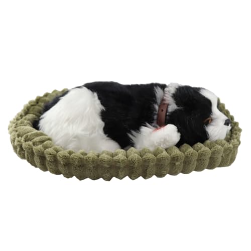 YUGSHNKFC Simulation Atmung Tierspielzeug Schöne Realistische Plüschschlafhund Plüsch Puppen Ornamente Home Decore Für Tierliebhaber von YUGSHNKFC