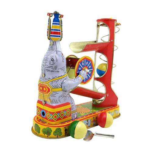 YUGSHNKFC Tinplate Spielzeug Einzigartiger Elefant Auf Zinnakrobatik Vintage Windup Spielzeug Für Home Dekoration Und Sammlung Retro Schreibtisch Ornament YUGSHNKFC Tinplate Spielzeug Einzigartiger Elefant Auf Zinnakrobatik Vintage Windup Spielzeug Für Home Dekoration Und Sammlung Retro Schreibtisch Ornament von YUGSHNKFC