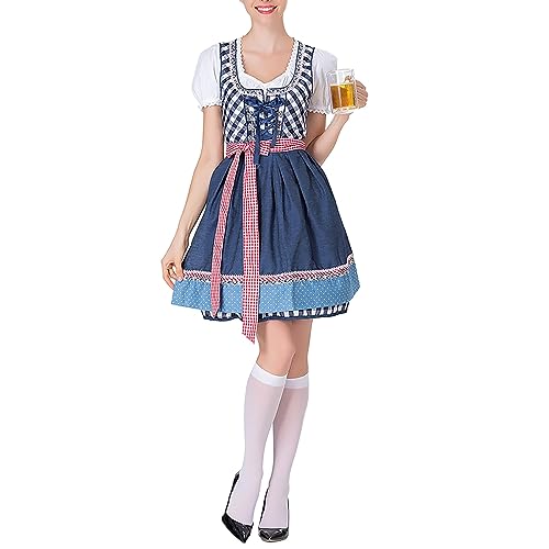 YULONGESS Damen Halloween Kostüme Biermädchen Kostüme Fasching Bühnenkostüme Performance Kostüme von YULONGESS