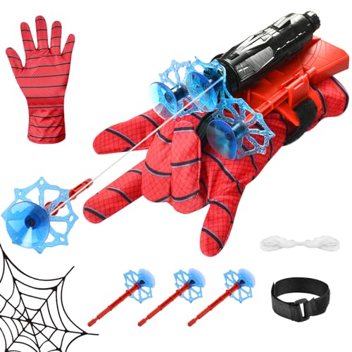 YULONGWU Launcher Handschuhe, Launcher Handgelenk Spielzeug, Spider Launcher Handschuh, Launcher Spielzeug, Handgelenk Spielzeug Set, Cosplay Handschuh Lustiges Lernspielzeug für Kinder von YULONGWU