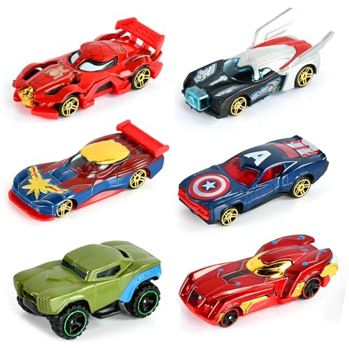 YULONGWU Mini Autos Kinder, 6 Stück Auto Spielzeug, Rennauto Kinder, Car Spielzeugauto Set, Kleinkind Mini Rennauto, Kinder Auto Spielzeug, Geburtstagsgeschenk des Jungen von YULONGWU