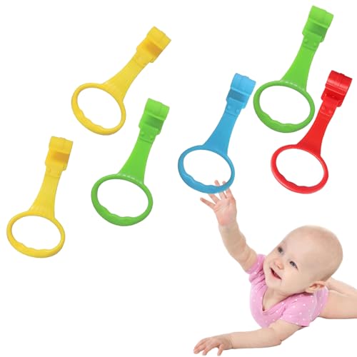 Ringe für Baby Kinderbetten,Mehrfarbig Hängender Ring für Kinderbett für Beinübung Dem Kind Helfen Aufstehen in Laufstall Baby von YUMBOT