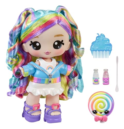 YUMMI LAND Yummiland x Peeps Lip Gloss Doll- Goldie Mallows - Enthält 1 Puppe mit Mode zum Gestalten und Lipgloss-Set mit Einzigartiger Farbe, Duft und Klarer Basis, für Kinder ab 4 Jahren von YUMMI LAND