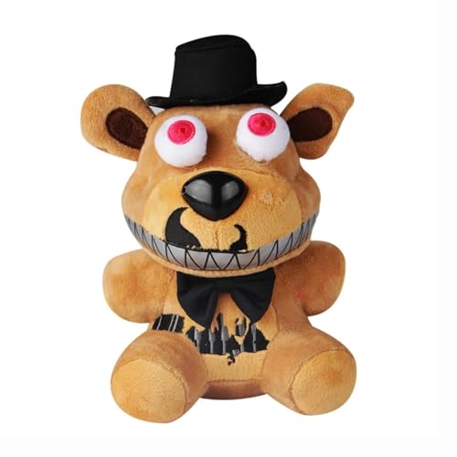 YUMSOU 18 cm FNAF Plüschtiere Freddy Fazbear Bär Foxy Rabbit Bonnie Chica Peluche Juguetes 5 Nächte Freddy Plüschtiere Geschenke (A03) von YUMSOU