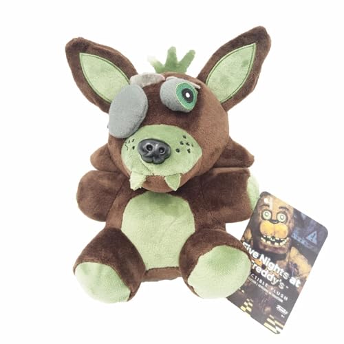 YUMSOU 18 cm FNAF Plüschtiere Freddy Fazbear Bär Foxy Rabbit Bonnie Chica Peluche Juguetes 5 Nächte Freddy Plüschtiere Geschenke (A30) von YUMSOU