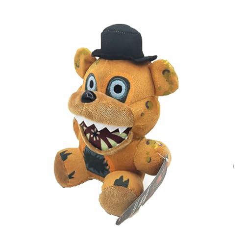 YUMSOU 18 cm FNAF Plüschtiere Freddy Fazbear Bär Foxy Rabbit Bonnie Chica Peluche Juguetes 5 Nächte Freddy Plüschtiere Geschenke (A31) von YUMSOU