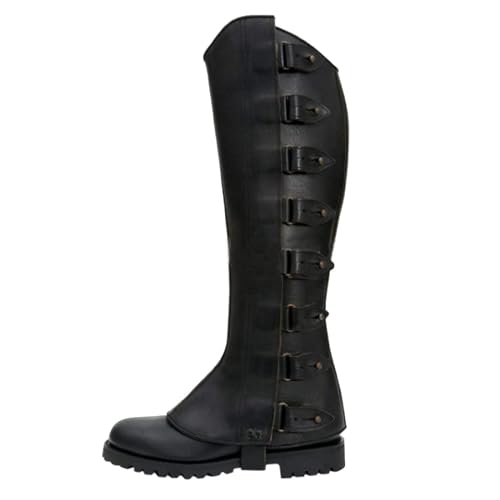 Mittelalter Stiefelüberzieher,Pirate Stiefelstulpen Herren Damen,Mittelalter Stiefel Gamaschen,Mittelalter Kostüm Herren,Steampunk Accessoire für Fasching Kostüme Cosplay,Halloween,Ritter,Krieger von YUNCHONGuk