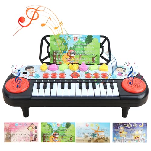 YUNFANG Kinderklavier,Multifunktionales Kleinkindklavier - Musikspielzeug für Mädchen und Jungen im Alter von 3–6 Jahren, Lernspielzeug für Anfänger, Klaviertastatur von YUNFANG