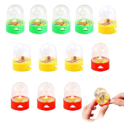 YUNHENTONG Flipper Basketball,12 PCS Mini Finger Spielzeug Basketball,Mini Basketball Mini Finger Schießspielzeug,Mini Tisch Basketball,Basketball Shooting Game für Kinder Party Geburtstag Party von YUNHENTONG