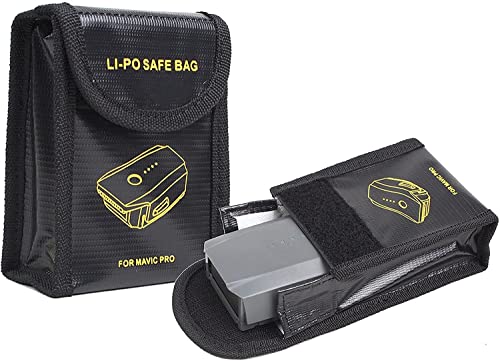 YUNIQUE GREEN-CLEAN-POWER - Feuerfeste Tasche für DJI MAVIC PRO | Lipo-Ladeschutz | Hohe Sicherheit, Explosionsgeschützt | 115x95x64mm, Schwarz, Kunststoff von YUNIQUE GREEN-CLEAN-POWER