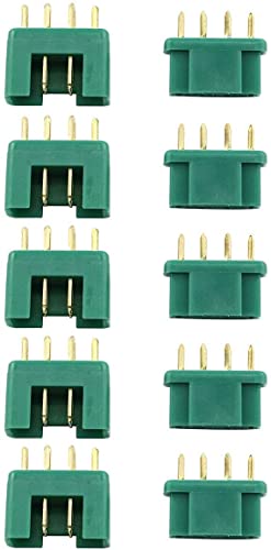 YUNIQUE GREEN-CLEAN-POWER 5 Paar 10 Stück MPX Hochstromstecker Stecker männlich weiblich MPX Connector Male Female und Buchse Multiplex Style Modellbau RC Modellbau Multirotor Drohne von YUNIQUE GREEN-CLEAN-POWER