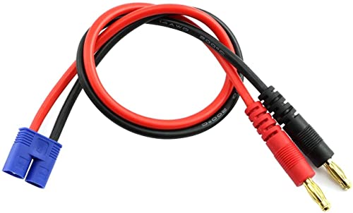 YUNIQUE GREEN-CLEAN-POWER - Ladekabelstecker EC3 | Bananenstecker 4.0mm vergoldet, hohe Flexibilität | Kompatibel mit Drohnen, Quadricoptern, Lipo-Ladegeräten, Blau Rot Schwarz, Kunststoff von YUNIQUE GREEN-CLEAN-POWER