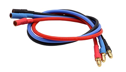 YUNIQUE Deutschland 3 Stück Verlängerungskabel 16 AWG 30 cm Banane 3,5 mm für RC bürstenloser ESC RC Auto Boote von YUNIQUE GREEN-CLEAN-POWER