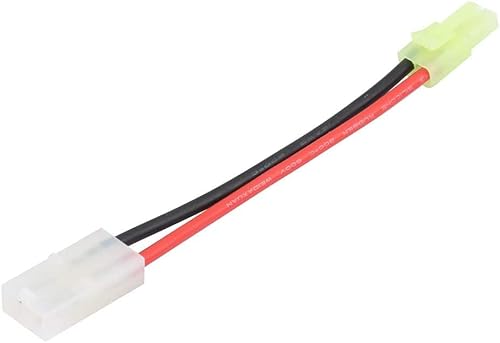 YUNIQUE Green-CLEAN-Power - Tamiya Umwandler Adapterkabel 16AWG 13cm | Isolierendes Silikon, Leicht 9g | Kompakt, Einfach zu Benutzen | Große Tamiya Weiblich zu Mini Tamiya Männlich von YUNIQUE GREEN-CLEAN-POWER