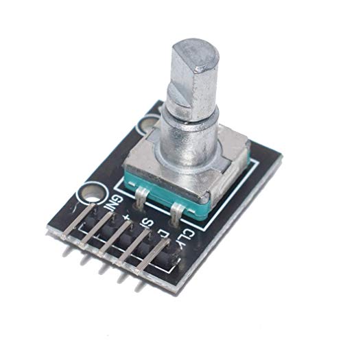 YUNIQUE GREEN-CLEAN-POWER - Rotary Encoder Modul KY-040 | Für Raspberry Pi und Arduino | Dreh- und Drückbar | Unendliche Verwendung | Inklusive Lichtsensor, Encoder für Arduino, Metall von YUNIQUE GREEN-CLEAN-POWER