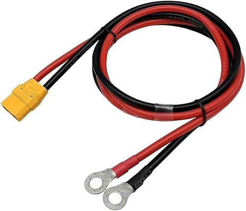 YUNIQUE GREEN-CLEAN-POWER XT90H-F Buchse auf O-Ring-Terminal mit 100 cm Silikonkabel 100 cm – Adapter für Lipo RC Batterien, FPV-Drohnen, Autos, Hubschrauber und Power-Stationen YUNIQUE GREEN-CLEAN-POWER XT90H-F Buchse auf O-Ring-Terminal mit 100 cm Silikonkabel 100 cm – Adapter für Lipo RC Batterien, FPV-Drohnen, Autos, Hubschrauber und Power-Stationen von YUNIQUE GREEN-CLEAN-POWER