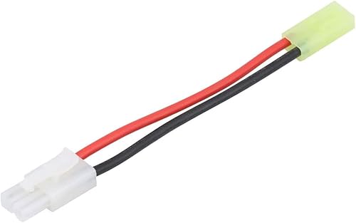 YUNIQUE Green-CLEAN-Power - Tamiya Adapter Konverterkabel 16AWG | 13 cm, Leicht und Handlich | Kompatibel mit RC-Batterien und Ladegeräten, Rot, PVC von YUNIQUE GREEN-CLEAN-POWER