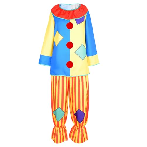 YUNNIAN Halloween Dress Up Parties Clown Costumes Role For Play And Cosplay Props Comfortable Fit Costume Clothing von YUNNIAN