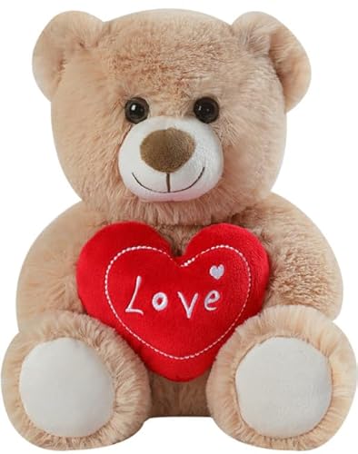 1 stück Plüsch-Bär, 30cm Teddybären mit Herz Rot-You Are special Stofftier Spielzeug Dekozimmer Kissen, Plüschtier Kuscheltier Schmusetier Geschenke für Mama, Kinder Mädchen, Geburtstag, Valentinstag von YUPDFGB