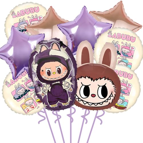 10PCS Cartoon Party Folienballon Kinder Deko Luftballons Geburtstag Party Ballon Bunte Folienballon Mädchen Party Deko Supplies Set Party Supplies für Kinder Jungen Mädchen Party Deko Ballons von YUPDFGB