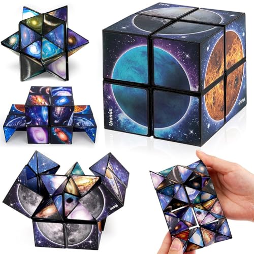 Euklidischer Würfel Star Cube Magic Cube Geschenke für 6-12 Jährige Jungen Mädchen Infinity Cube Zauberwurfel Anti Stress Würfel IQ Puzzle für Kinder Erwachsene von YUPDFGB