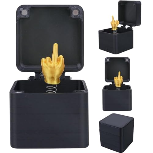 YUPDFGB Mittelfinger in Einer Box,Middle Finger Surprise Gift Box,Annoying Gift Box,Spoof Hand Prank Pop up Gift with Box for Adults,Christmas Novelty Fun Prank Gift for Office Desk Decor Home Décor von YUPDFGB