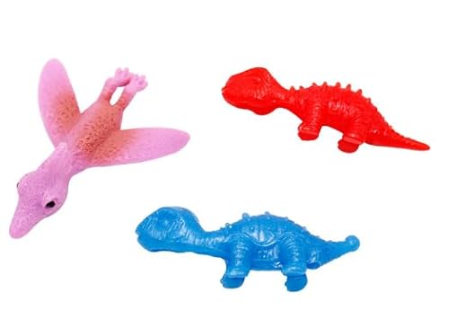 YUPDFGB 20 Stück Schleuder Dinosaurier Spielzeug, Schleuder-Dinosaurier-Finger Spielzeug Lustige Fliegende Dinosaurier Schleuder Spielzeug, Dinosaurier Spielzeug, Zufällige Farbe von YUPDFGB