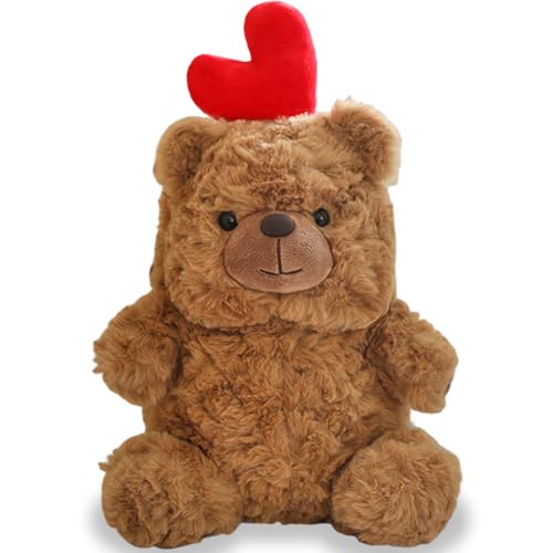 YUPDFGB Bär Plüschtiere Bär Plüschtiere Plüschbär mit Herz 25 cm Teddybären Rose Stofftier Spielzeug Dekozimmer Kissen Plüschtier Kuscheltier Schmusetier Geschenke für Mama Geburtstag, Valentinstag von YUPDFGB