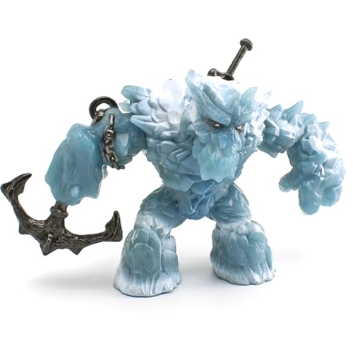 YUPDFGB EIS-Monster Modell, ELDRADOR Mythisches Eismonster Figure Magischem Schwert und Spitzhacke, Bewegliche Fantasy Actionfigur, Robuste Figuren ab 7 Jahren von YUPDFGB