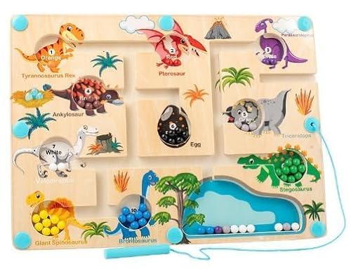 YUPDFGB Magnetische Farbe und Zahl Labyrinth Montessori Spielzeug Magnet Puzzle Spielbrett Kleinkind Feinmotorik Spielzeug Jungen Mädchen Geschenke von YUPDFGB