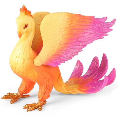 YUPDFGB Phoenix Mythische Fantasy Actionfigur, Realistischer Drache mit Beweglichen Flügeln, Figuren mit Augen und Kopf Grafikdetails für Mädchen und Jungen ab 4 von YUPDFGB