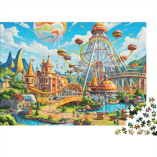 Amusement Parks Puzzles Für Erwachsene 300 Teile Puzzle Cartoon Puzzle Für Lernspiele Wohnkultur Dekompressionsspiel Wohnkultur Geschenk 300pcs (40x28cm) von YUXINYUE